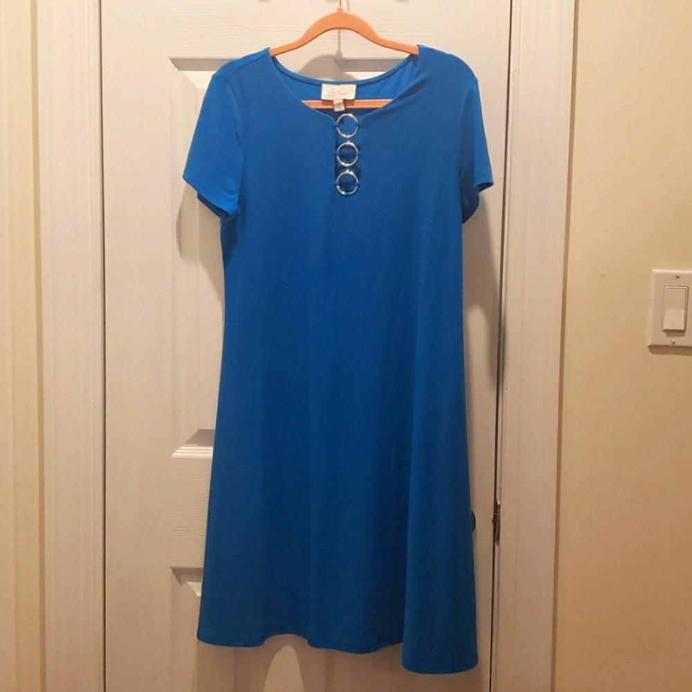 Ivy road BELK blue stretch dress new without tags